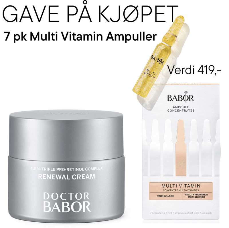 DOCTOR BABOR: KJØP KREM, FÅ GRATIS AMPULLER 7pk (Verdi 2108,-)